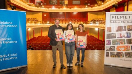 El cartel de la 50ª edición de FILMETS Badalona Film Festival es obra de Patricia Chaparro Ruiz, alumna de la Escola d’Art Pau Gargallo de Badalona